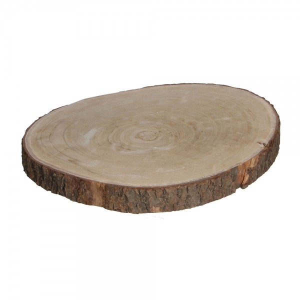 Base decorativa tronco de madera altura 4cm