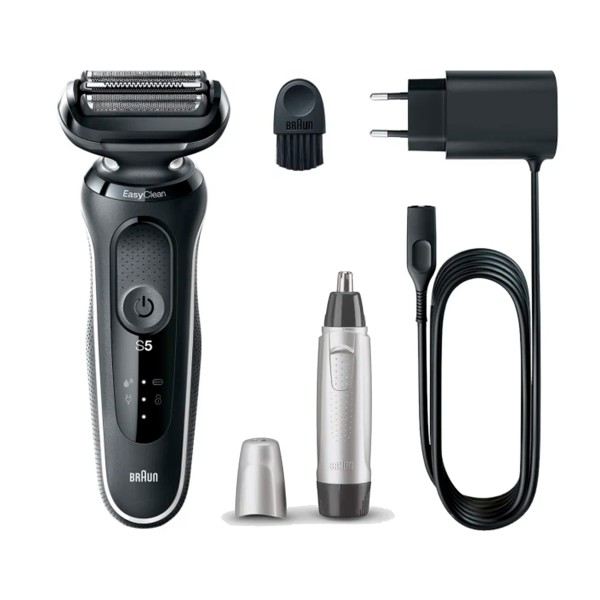 Braun shaver series 5 51-w1000s / afeitadora + recortadora ear&nose