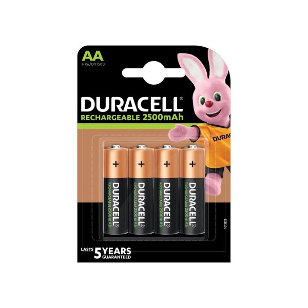 Pila duracell recarg. hr06 2500mah. bl.4