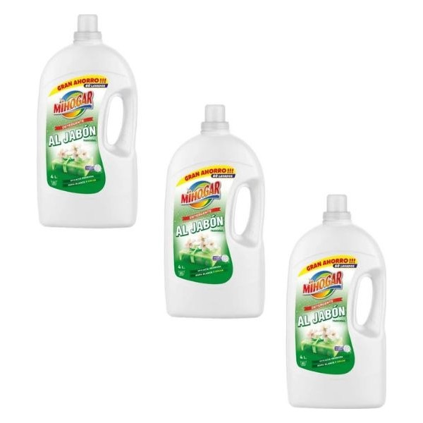 Mihogar detergente tradicional 60 lavados (caja de 3 uds.)