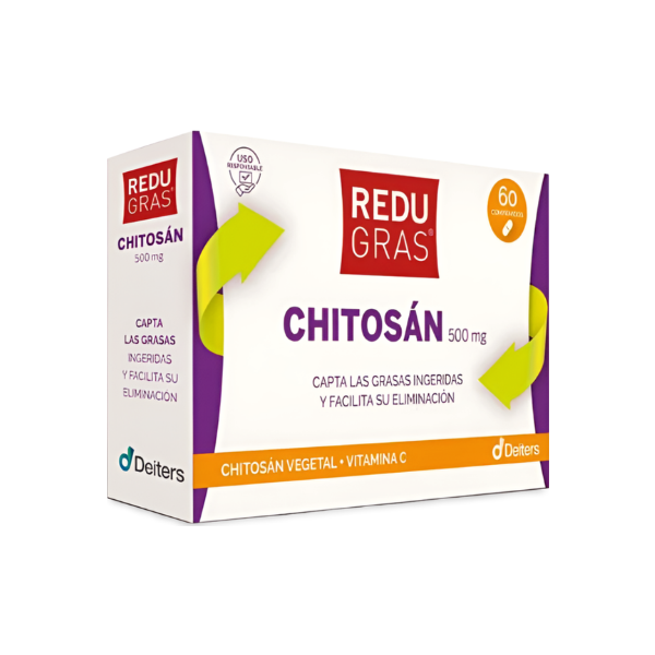 Redugras Chitosan 500mg 60 Comprimidos